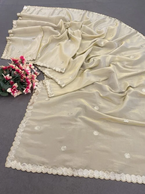 Dyeable Tissue Silk Dupatta