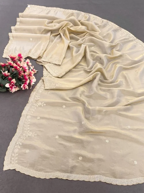 Dyeable Tissue Silk Dupatta